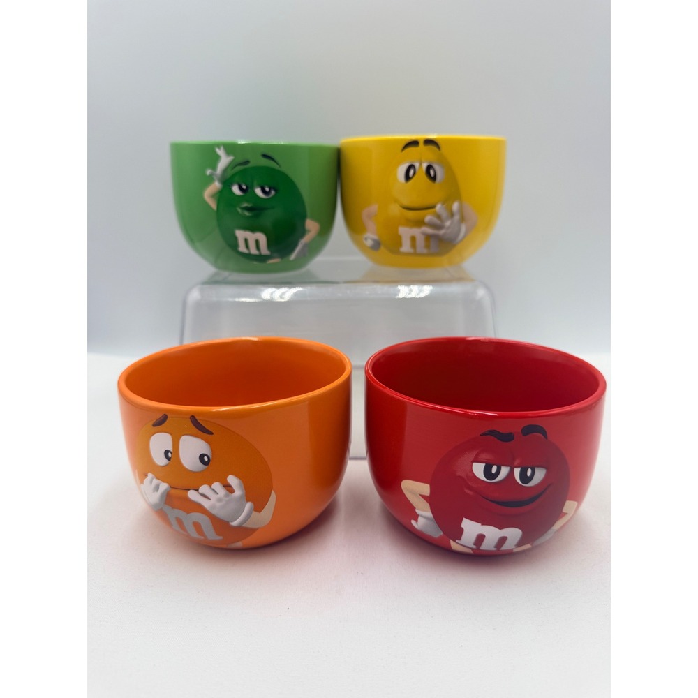 M&M's Ceramic Snack Bowls Set of 4 Multicolor 2020 Frankford Candy
